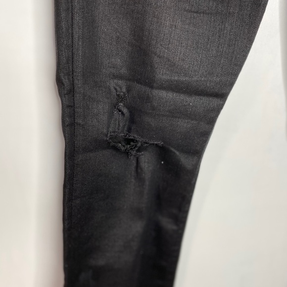 Dex Skinny Distressed Coated Denim - Picture 12 of 15